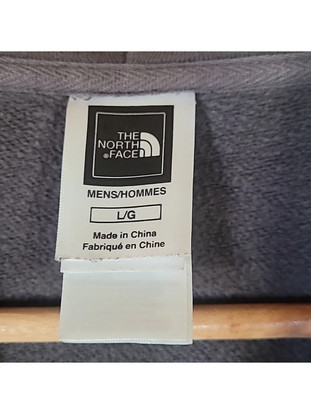 The North Face Full Zip-Up Jacket, Size L, Grey & White, Pockets, Soft